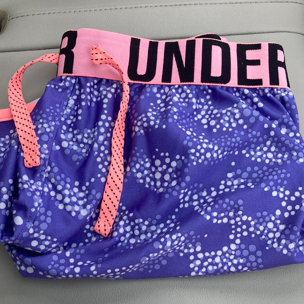 Under Armour Girls Purple Shorts